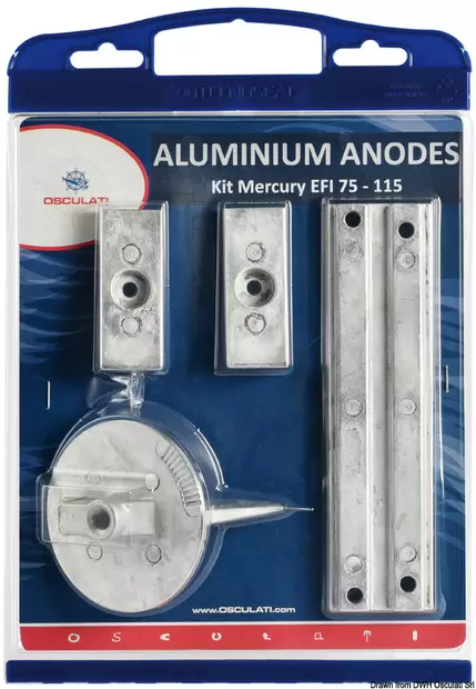 Osculati anodisarja (alu) Mercury 75/80/90/100/115 EFI - Duell venetarvikkeet - 4781 - 1