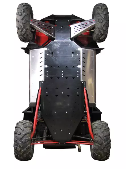 Polaris RZR 900 XP (-2014) Alumiini+Muovi-combo pohjapanssarisarja - Polaris Pohjapanssarit - 241 - 1