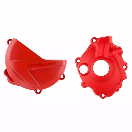 Polisport Kit Clutch+Ignition cover protector CRF250R (18-..) Red (18) - Duell MP varaosat ja tarvikkeet - 128201 - 1