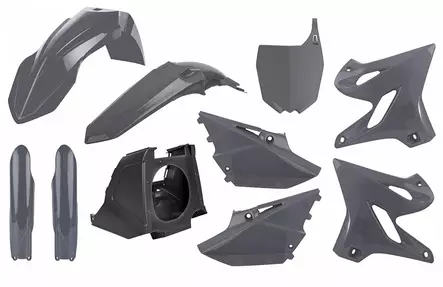Polisport kit Yamaha YZ125/250(02-21)Resty w/18 fork guards(08->) Nardo Grey (1 - Duell MP varaosat ja tarvikkeet - 129851 - 1