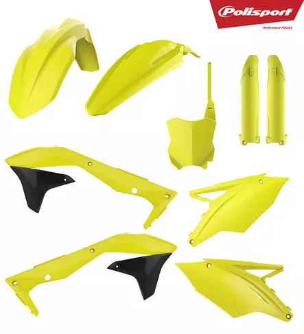 Polisport plastic kit KX450F 16-18 Flo yellow (1) - Duell MP varaosat ja tarvikkeet - 129281 - 1