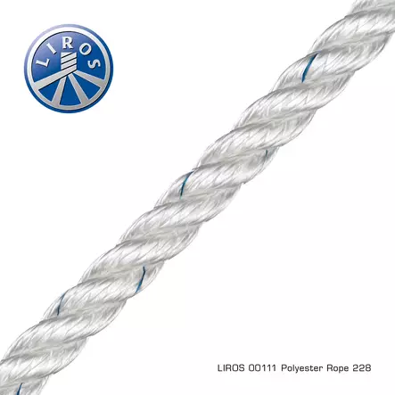 Polyester Rope white 30mm x 100m - Duell venetarvikkeet - 66921 - 1