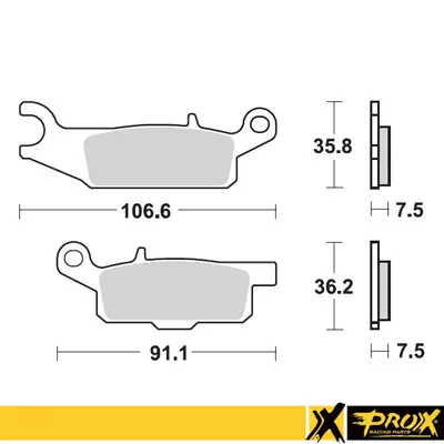 ProX Jarrupalasarja Eteen YFM250R Raptor '08-13 (Right) + YFM700F - Duell MP varaosat ja tarvikkeet - 80971 - 1