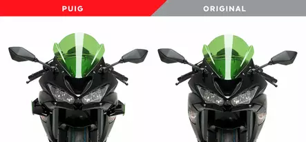 Puig Downforce Spoilers Forkawasaki Zx-6R 18' C/Black - Duell MP varaosat ja tarvikkeet - 94861 - 1