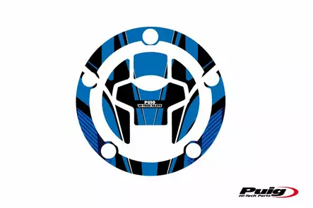 Puig Fuel Cap Cover Radikal Suzuki C/Blue - Duell MP varaosat ja tarvikkeet - 90281 - 1