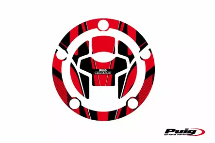 Puig Fuel Cap Cover Radikal Suzuki C/Red - Duell MP varaosat ja tarvikkeet - 90331 - 1