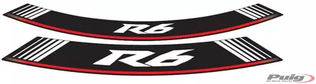 Puig Kit 8 Rim Strips R6 C/Silver - Duell MP varaosat ja tarvikkeet - 92901 - 1