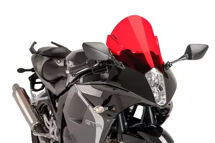 Puig Racing Screen Hyosung Gt650Ir 13-20' C/Red - Duell MP varaosat ja tarvikkeet - 92401 - 1