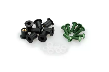 Puig Screw Kit whit silentblocks C/Green - Duell MP varaosat ja tarvikkeet - 99581 - 1