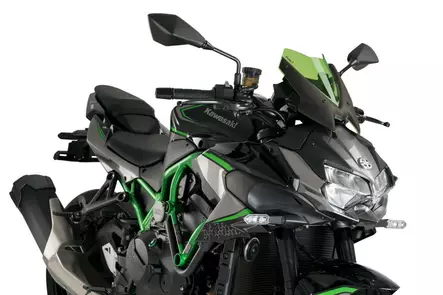 Puig Windshield New Gen. Sport Kawasaki Z H2 C/Green - Duell MP varaosat ja tarvikkeet - 99021 - 1