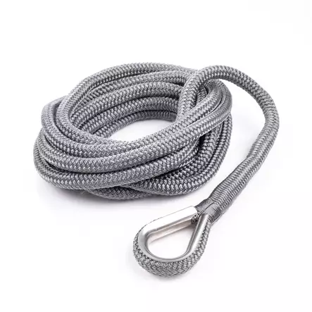 Qvarken Kiinnitysköysi Dockline koussilla 14mm 6m harmaa - Duell venetarvikkeet - 139601 - 1