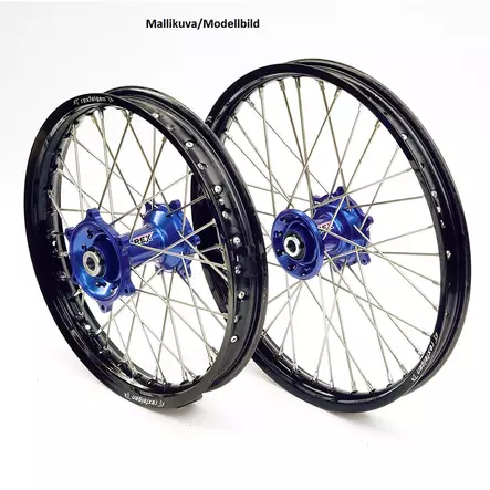 REX WHEELS 21-1,60 YZ 125/250 93-..,YZF250/450 93-13 MUSTA VANNE/SININEN NAPA 2 - Duell MP varaosat ja tarvikkeet - 63801 - 1