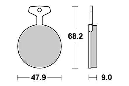 Sbs Jarrupalat Ceramic - Duell MP varaosat ja tarvikkeet - 123231 - 1