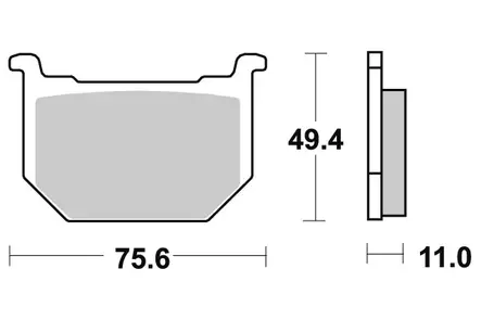 Sbs Jarrupalat Ceramic - Duell MP varaosat ja tarvikkeet - 123551 - 1