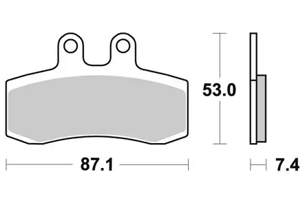 Sbs Jarrupalat Ceramic - Duell MP varaosat ja tarvikkeet - 124091 - 1