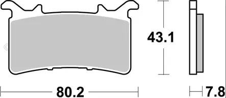 Sbs Jarrupalat Dual Sinter 2 - Duell MP varaosat ja tarvikkeet - 122841 - 1