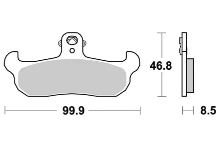 Sbs Jarrupalat Racing Sintered - Duell MP varaosat ja tarvikkeet - 123901 - 1