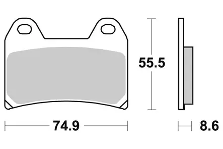 Sbs Jarrupalat Sintered - Duell MP varaosat ja tarvikkeet - 123961 - 1