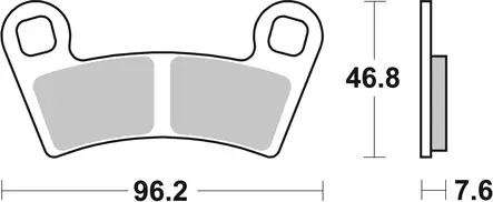 Sbs Jarrupalat Sintered Offroad - Duell MP varaosat ja tarvikkeet - 122651 - 1