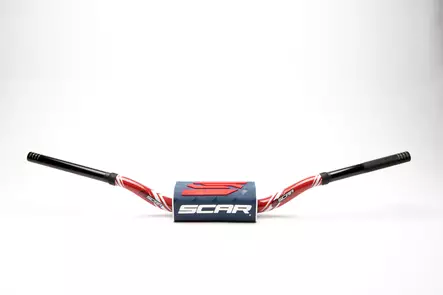 Scar Handlebar O² COLOR Ø28,6 (1 1/8”) - 65/85 High Mini RC - RED Bar - DARK BL - Duell MP varaosat ja tarvikkeet - 75111 - 1