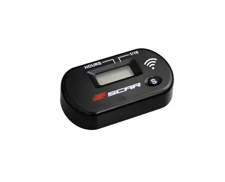 Scar Wireless Hour Meter working by vibrations - Black color - Duell MP varaosat ja tarvikkeet - 74461 - 1