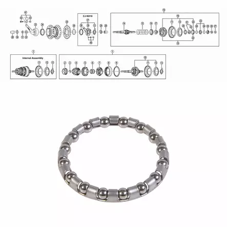 SHIMANO NEXUS kuularengas B - Duell polkupyörien varaosat ja tarvikkeet - 52751 - 1