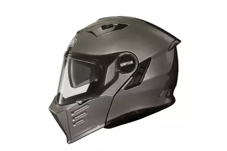 SIMPSON Kypärä Darksome 06 solid gunmetal, XL - Duell ajovarusteet - 55071 - 1