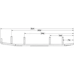 Sno-X Ripper Four Ohjausrauta pari 4" Kovametalli - Duell MK varaosat ja tarvikkeet - 22351 - 1