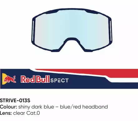 Spect Red Bull Strive MX Goggles Single lens Blue/Red clear - Duell ajovarusteet - 45181 - 1