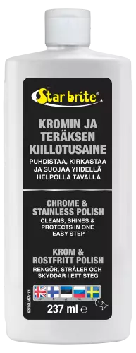 Star brite Kromin ja teräksen puhdistava kiilloke 250ml - Duell venetarvikkeet - 132791 - 1