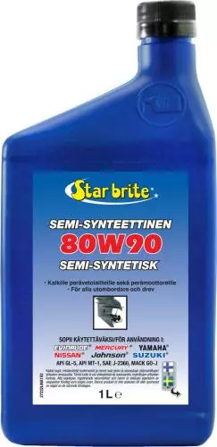 Star brite Vaihteistoöljy 80W90 semisynt 1L - Duell venetarvikkeet - 132961 - 1