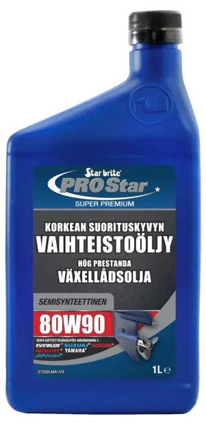 Star brite Vaihteistoöljy 80W90 semisynt 1L - Duell venetarvikkeet - 132961 - 1