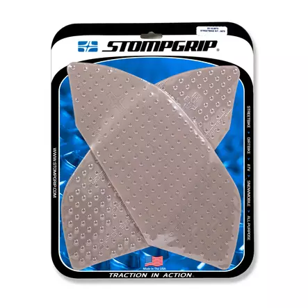 Stompgrip Street Bike Tank Grips - Volcano - 0075 : Clear - Duell MP varaosat ja tarvikkeet - 117071 - 1