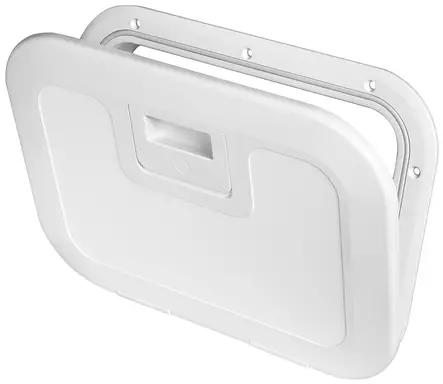 Tarkistusluukku (push pull) valkoinen 380x280mm - Duell venetarvikkeet - 5771 - 1