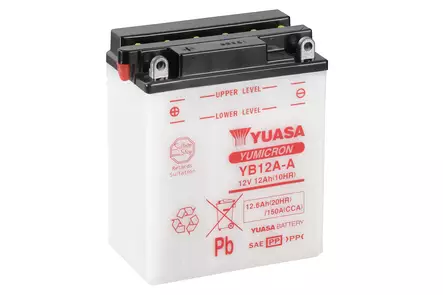Yuasa akku YB12A-A (cp) Happopatruuna mukana (4) - Duell muut varaosat ja tarvikkeet - 131951 - 1