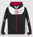 Alpinestars Fleece Session v3 Hoodie Black/White/Red M - Duell ajovarusteet - 35581 - 1