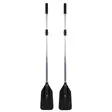 Black Island Kumiveneen airot 137cm musta (pari) - Duell venetarvikkeet - 139831 - 1
