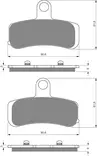 GOLDFREN Jarrupalat 275 Ceramic Carbon S3 - Duell MP varaosat ja tarvikkeet - 67911 - 1