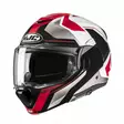 HJC Kypärä F100 Bios Musta/Valkoinen/Punainen MC1, M - Duell ajovarusteet - 56151 - 1
