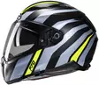 HJC Kypärä F70 Galla Musta/Fluo Keltainen MC3HSF S 55-56cm - Duell ajovarusteet - 56191 - 1