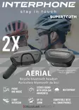 Interphone Aerial bicycle BT headset Twin Pack - Duell MP varaosat ja tarvikkeet - 116221 - 1