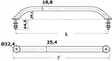 Käsikaide SS220 mm - Duell venetarvikkeet - 5431 - 1