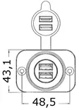 Lighter and USB socket - Duell venetarvikkeet - 6671 - 1