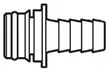 Liitin suoraØ 19mm - Duell venetarvikkeet - 6541 - 1