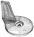 Osculati anodi evä (sinkki) Mercury/Mariner 25-50hv - Duell venetarvikkeet - 4801 - 1