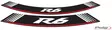 Puig Kit 8 Rim Strips R6 C/Silver - Duell MP varaosat ja tarvikkeet - 92901 - 1