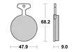 Sbs Jarrupalat Ceramic - Duell MP varaosat ja tarvikkeet - 123231 - 1