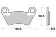Sbs Jarrupalat Racing Sintered - Duell MP varaosat ja tarvikkeet - 123741 - 1