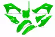 UFO Plastic kit 5-parts Neon-Green KX250F 25-.. KX450F 24-.. - Duell MP varaosat ja tarvikkeet - 47331 - 1