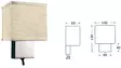 Vertical mounting lamp chromed brass w/switch - Duell venetarvikkeet - 7731 - 1